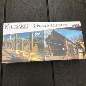 Keepsakes-Set of 2 puzzles- 500 pieces each